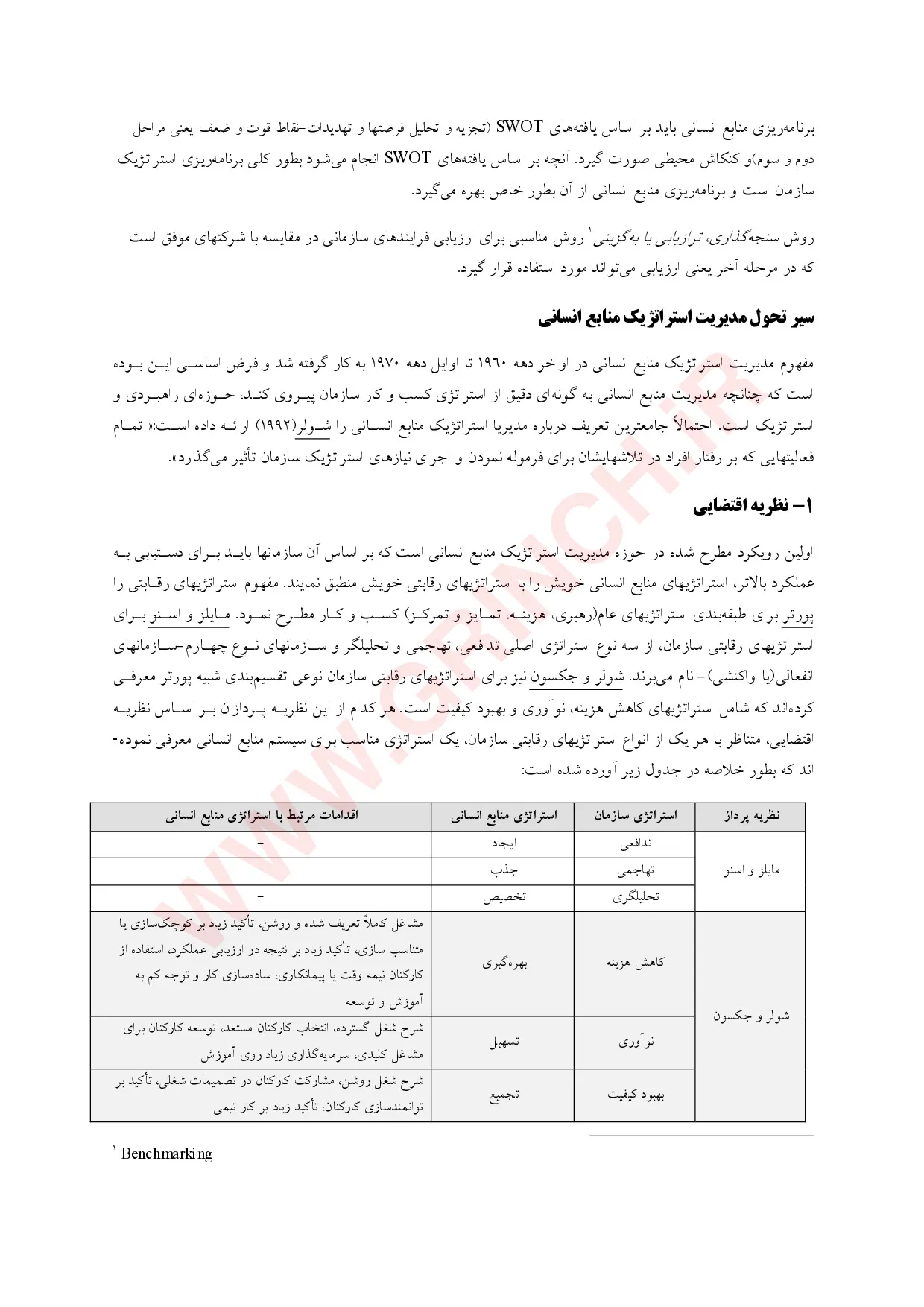 دانلود کتاب، جزوه و نمونه سوالات مدیریت منابع انسانی آرین قلی پور (ویرایش 1405)
