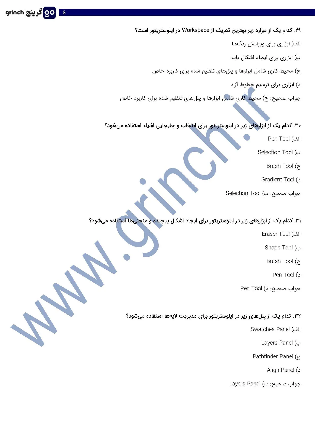 دانلود نمونه سوالات نقاش دیجیتال فنی حرفه ای با جواب pdf (ویرایش 1405)