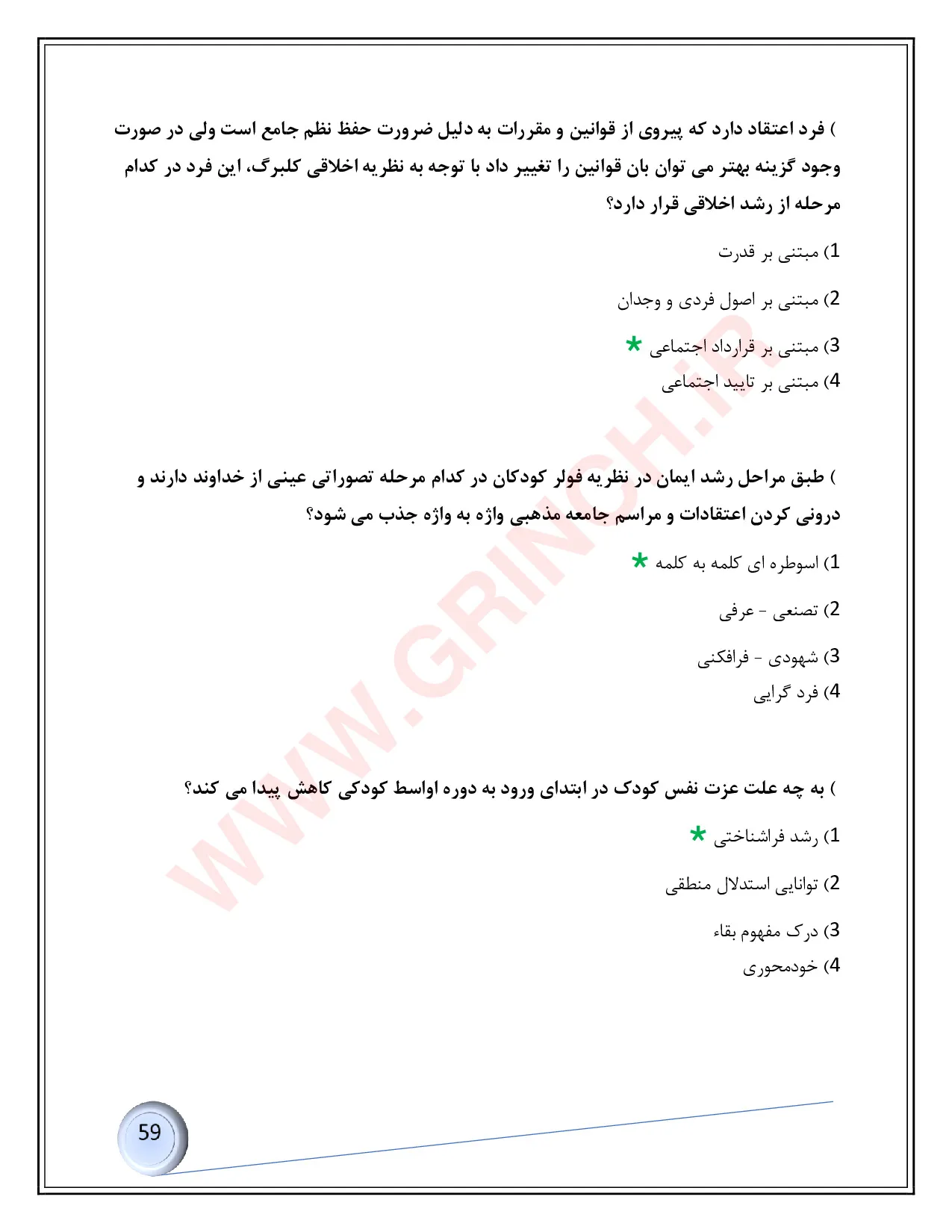 دانلود رایگان نمونه سوالات استخدامی آموزگار ابتدایی با جواب (از سال 94 تا 1402)